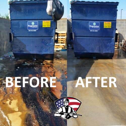 Dumpster Pad Cleaning in Friendswood TX